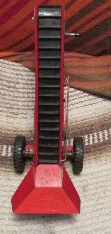 Juguete de hojalata vintage-Tonka Sandloader completo y funciona muy bien delantal de goma limpio Foto 3 de 4