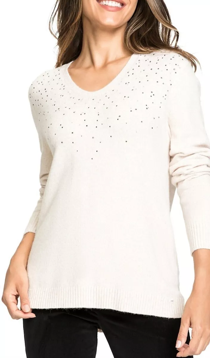 Cream top sparkly jumper