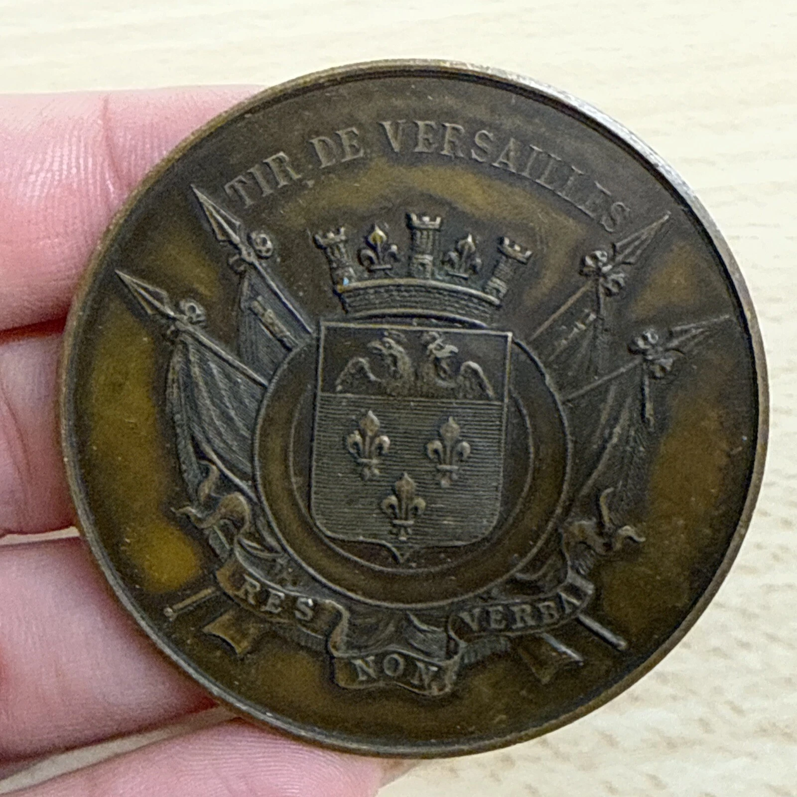 Médaille Tir De Versailles En Bronze