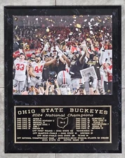 Ohio State Buckeyes 2024 National Champions 12" X 15"  Plaque