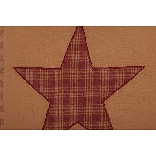 Almohada Acolchada Ninepatch Star Country Ropa de Cama Accesorio Borgoña Tradicional Foto 2 de 4