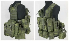 US Russian Tactical Vest 6sh117 Molle Bags EMR Combat Equipment Replica Vest Set