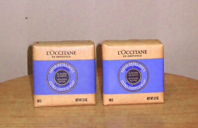L'Occitane-Shea Verbena Extra-Gentle Bar Soaps for Hands & Body-2 bars total