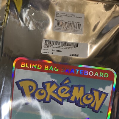 Santa Cruz x Pokémon - Blind Bag Skateboard 8 new sealed (limited edition