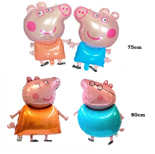 Globos grandes 19-28" Peppa pig George fiesta de cumpleaños lámina aire helio Reino Unido - Imagen 7 de 19