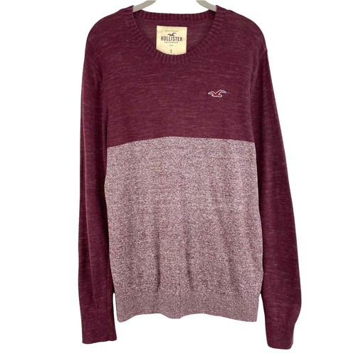 Hollister colorblock crew neck sweater 