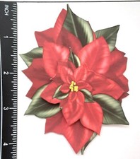 3D Poinsettia Flower Chirstmas Winter CUSTOMER APPRECIATION Embellishment 315