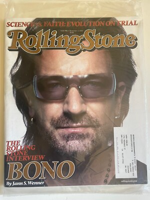 New 2005 Bono Rolling Stone Magazine Nov In Plastic Rare Never Opened Musician