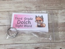 Literacy Learning Resource Dolch Third Grade Sight Word and Ring 41 words