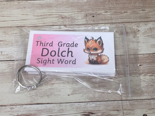 DIY PRINTED / UNCUT Literacy Learning Resource Dolch Third Grade Sight Word