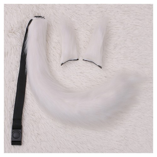 Fox Ears Tail Set Spice And Wolf Holo Plush Anime Cosplay Props Cosplay Pink New - Picture 12 of 40