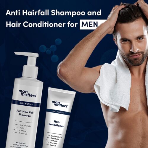 Man Matters Anti Hair Fall Shampoo and Conditioner For Men | DHT Blocker - Picture 2 of 8