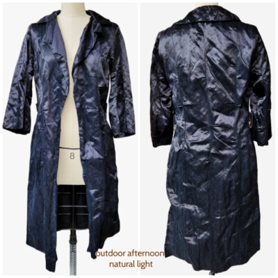 トレンチコート LANVIN FW23 BELTED TRENCH COAT (RW-CO0033_5726-A236090) LANVIN en Bleu Cut-off Nylon Trench Coat Size 36(K-134577