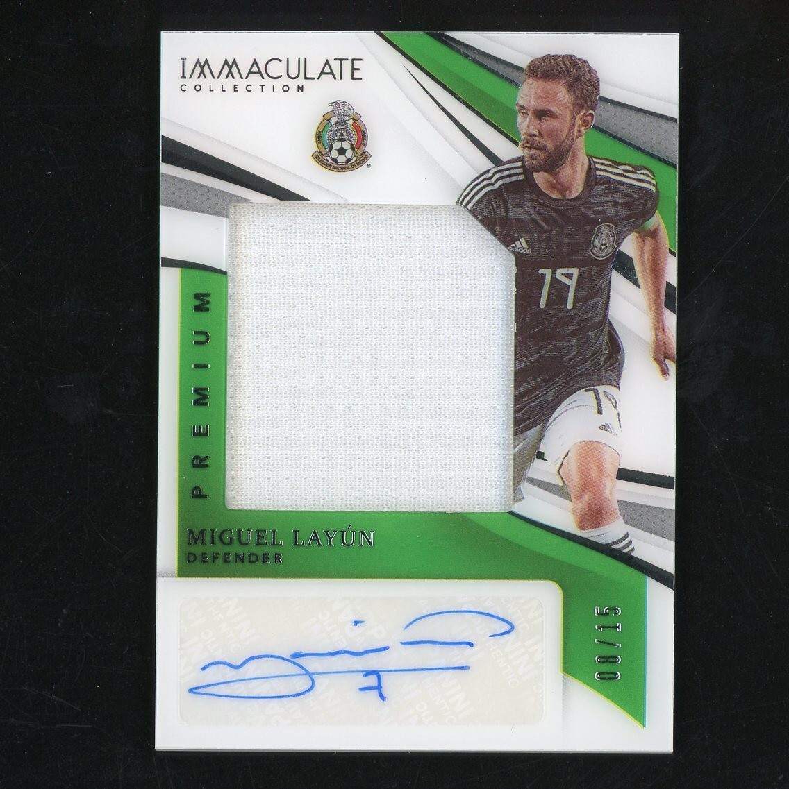 2021 Panini Immaculate Miguel Layun Premium Jersey Auto 8/15