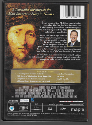 the case for christ the film (DVD) - Foto 2 di 2