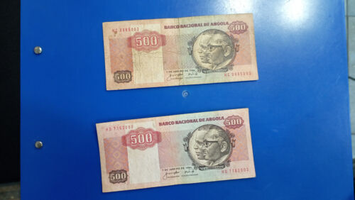 ANGOLA BANKNOTE 1984 2 PIECES    #L284 - Picture 1 of 2