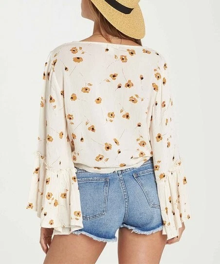 Top corto Darling BILLABONG "Lust Wild Top" con mangas Bell talla pequeña Foto 3 de 4