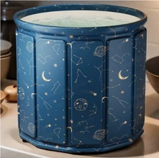 27.6"x25.6" Portable Bathtub, Foldable Soaking Bathing Tub for Freestand Shower