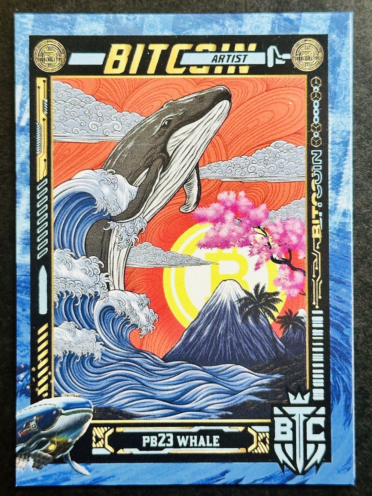 PB23 WHALE #45 2024 Bitcoin Trading Cards BTCTC WHALE Halving Ed. BASE Ltd.  /347 – Biblioteca Nacional de Angola