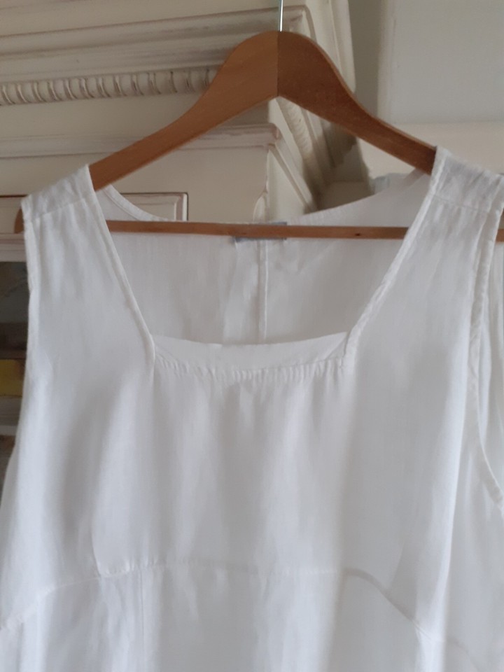 Made In Italy Linen Dress Size 18 eBay
