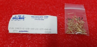 sr1 MILL-MAX 0461-1-15-15-21-27-04-0 Pins Made in USA Menge - ca 80 Stück