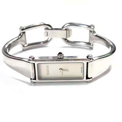 GUCCI Vintage Silver Stainless Steel 1500L Quartz Women's