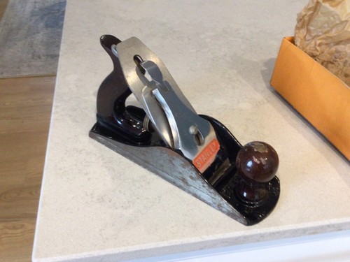 VINTAGE STANLEY No 4 1/2 WOOD PLANE BOXED WITH INSTRUCTIONS MADE IN ENGLAND TOOL - Picture 6 of 23