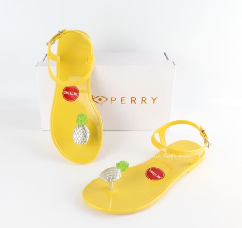 NEW KATY PERRY Geli Jelly Sandal, Pineapple, 7M, MSRP $59
