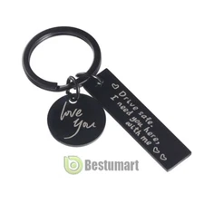 Stainless Steel Keychain Gifts For Husband Wife Dad Boyfriend Girlfriend 