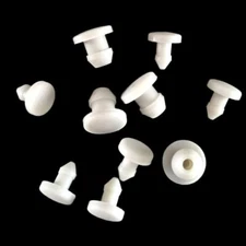 White Snap-on Hole Plug Silicone Rubber Blanking End Caps Seal Stopper 2.5~14mm