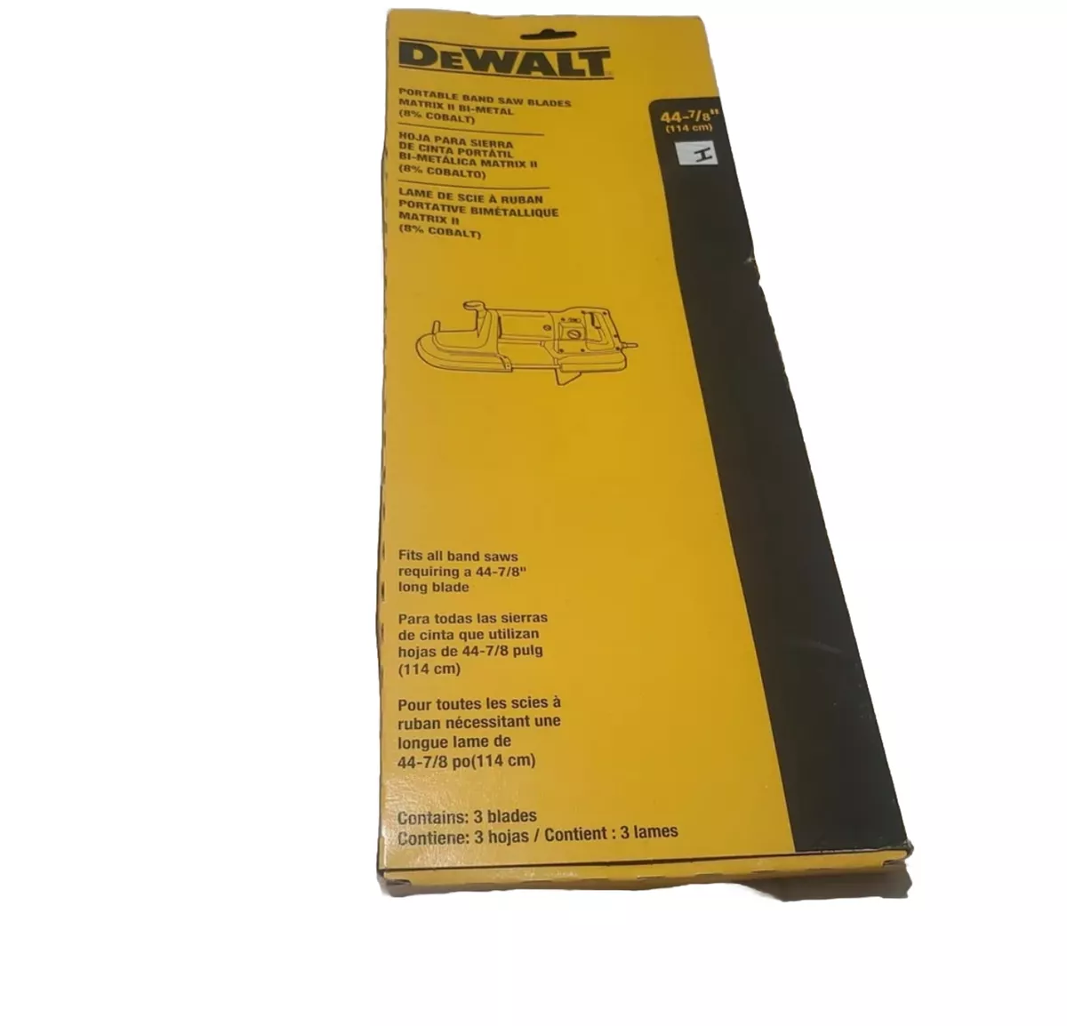 DEWALT Portable Band Saw Blade Bi Metal 44