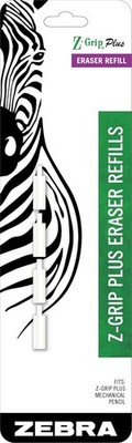 Mechanical Pencil Eraser Refills, White, Soft Erasing Performance, Compatible