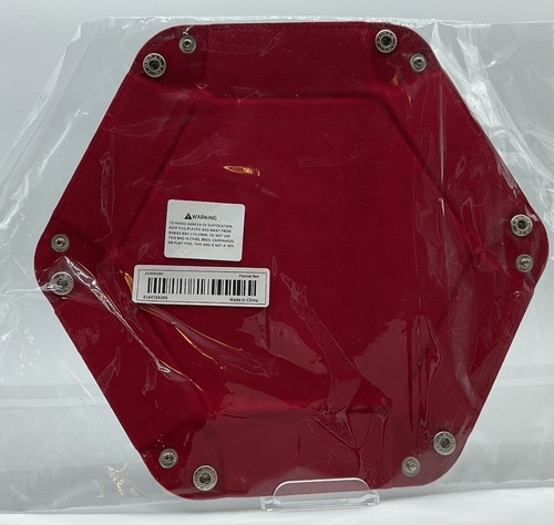 Foldable Hexagon Dice Rolling Tray D&D Red & Black - Picture 1 of 2