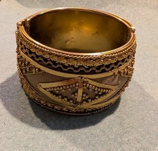 Indian Gold-tone Mesh Cuff Bracelet