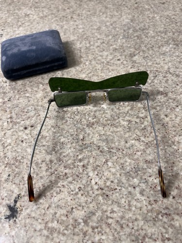 VTG 1960's John Lennon Green Flip Up KK 139410 Spectacles Japan Sunglasses - Picture 2 of 3