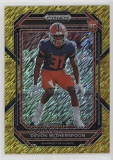 2023 Panini Prizm Draft Picks Gold Shimmer 5/15 Devon Witherspoon Rookie RC 6m7