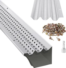 Gutter Guard 5/6 in Wide 50/100/200 ft Length Cover Mesh Leaf Debris Protection