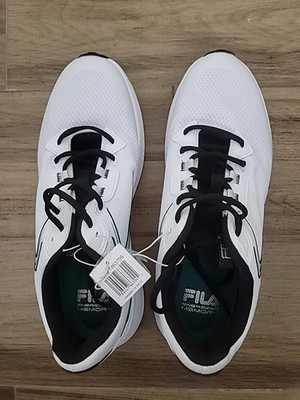 FILA MEN S ACTION- STRIDE ENERGIZED ATHLETIC SNEAKERS, WHITE,SIZE 12.NEW W/O BOX