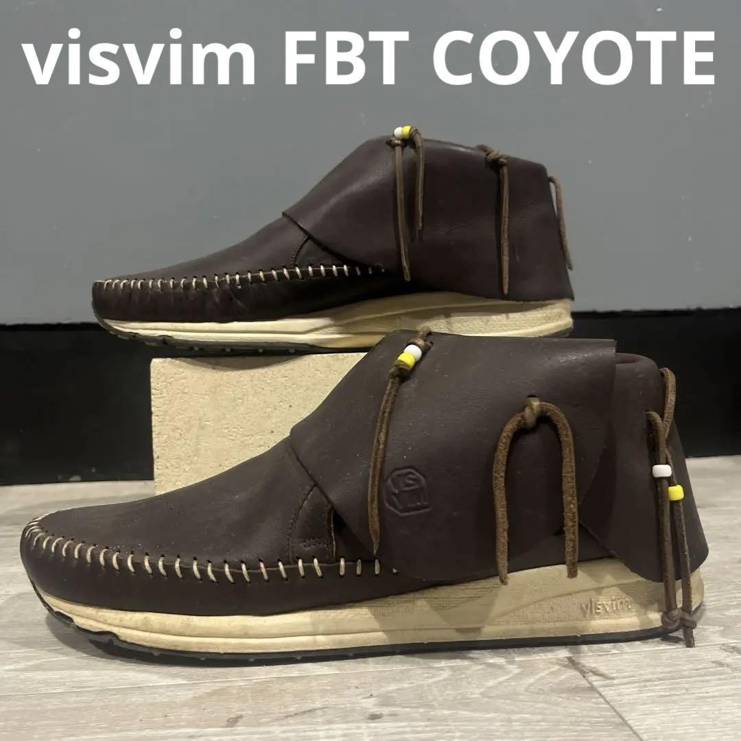 Men 9.0US Visvim Fbt Coyote Brown Leather Mokashin Sneakers - 靴 Men 9.0US Visvim Fbt Coyote Brown Leather Mokashin Sneakers - 靴