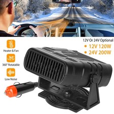 Portable Electric Car Heater 24V Heating Cooling Fan Defogger Defroster Demister