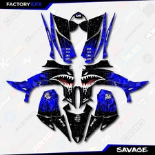 Blue Savage Camo Racing Graphics kit fits 14-25 Yamaha YFZ450R Decal YFZ 450R