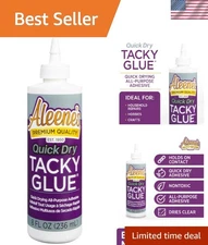 Fast Drying 8oz Tacky Glue by Aleene's - Clear Finish for Creative Projects