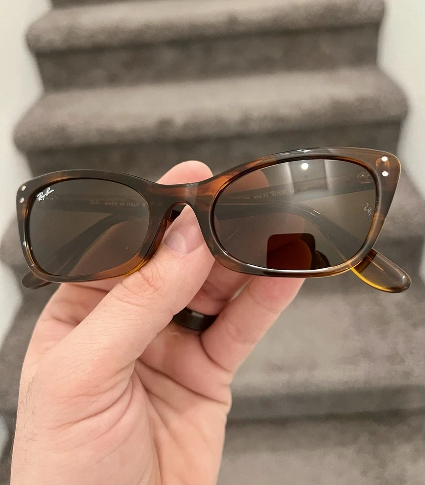 NEW Ray-Ban RB2299 Lady Burbank Women's Cat Eye Sunglasses 52mm Brown/Brown Lens - Image 3 of 4