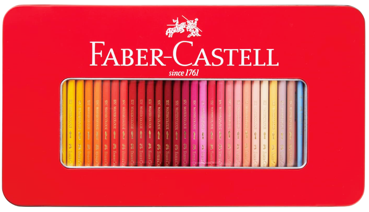 Faber Castell 100 Color Watercolor Pencil Set Artist Grade Gift