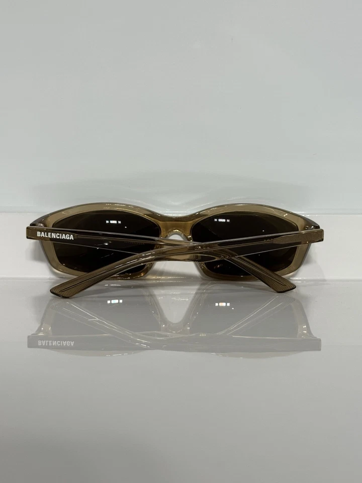 Gafas de sol Balenciaga BB0401S 004 beige acetato unisex marrón Foto 4 de 4