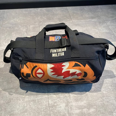 #ad BAPE Tiger Shark Boston Bag Black Limited Edition 2018 year Black color $250.00