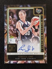 Rebecca Lobo 2025 Panini WNBA Impeccable Timeless Moments Gold Auto #14/35
