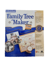 Broderbund Family Tree Maker Version 9 Windows 95/98/ME With Bonus Print Shop