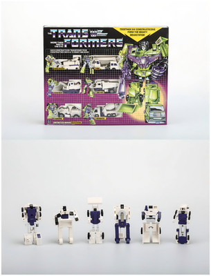 Transformers G1 White CONSTRUCTICON WARRIOR Devastator Decepticons Reissue Toys