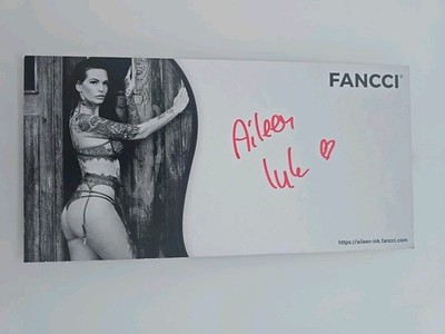 AILEEN INK Autogrammkarte SIGNIERT A5 Erotik Autograph FANCCI Autograph 